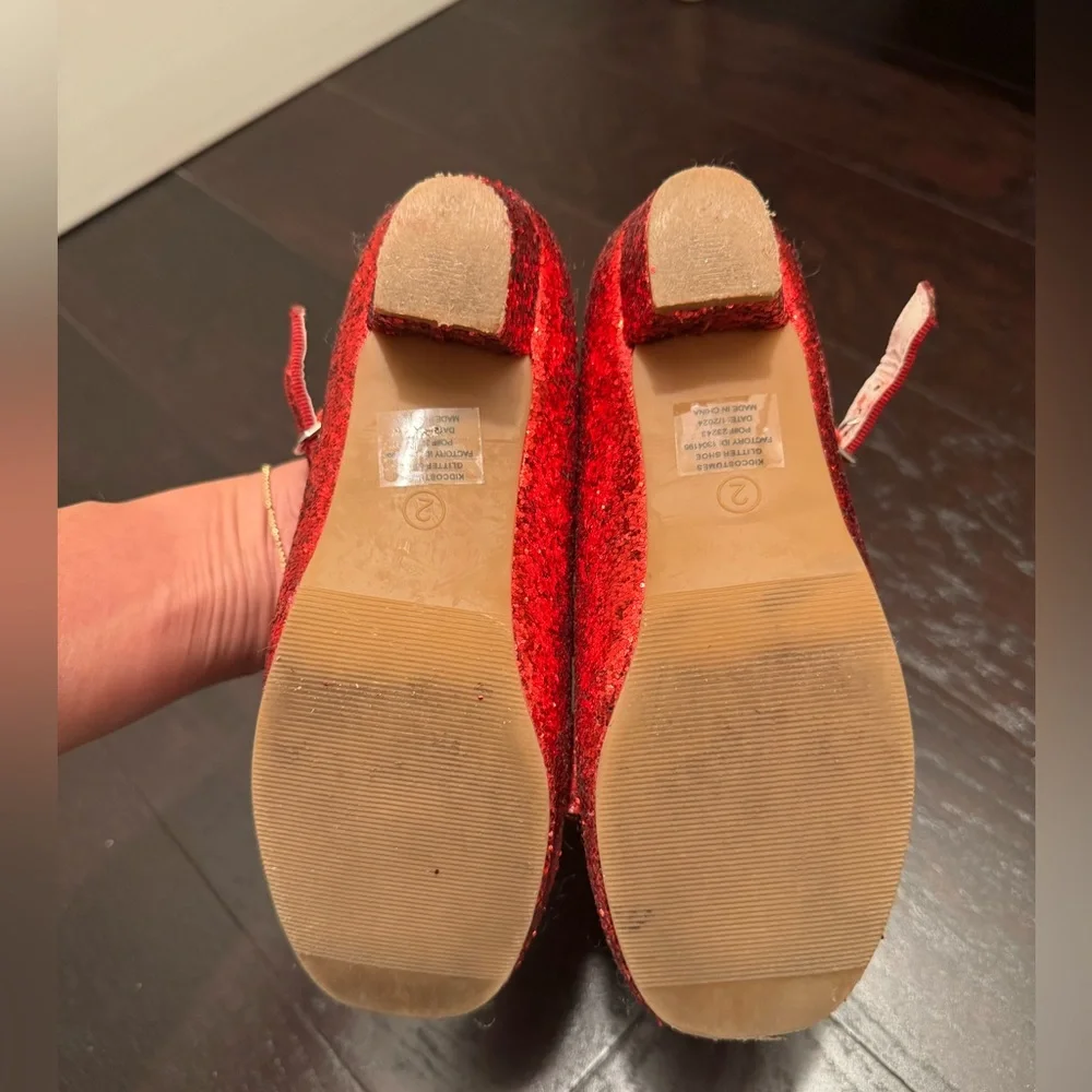 Dorothy's Ruby Red Slipper Shoes for Kids - Picture 3 of 3